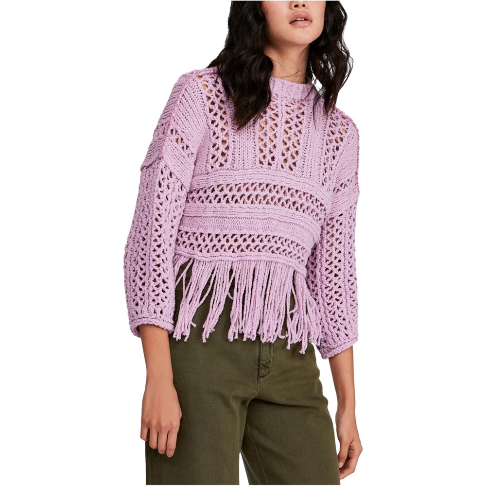 NWOT Free People Lavender Sweater